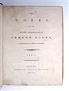 BURKE, EDMUND. The Works. 3 vols. 1792 + MCORMICK, CHARLES. Memoirs of . . . Edmund Burke.  1797